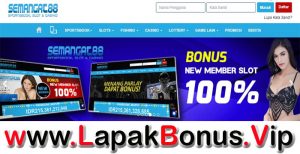 SEMANGAT88 – BONUS DEPOSIT 100% SLOT GAMES MEMBER BARU