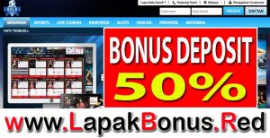 BOLAEVOS – WELCOME BONUS DEPOSIT 50% LIVE CASINO MEMBER BARU