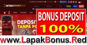 INTERSPORT365 – WELCOME BONUS DEPOSIT 100% SLOT GAMES MEMBER BARU