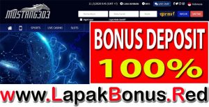 MUSTANG303 – WELCOME BONUS DEPOSIT 100% SLOT GAMES MEMBER BARU