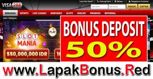 VISA288 – WELCOME BONUS DEPOSIT 50% SLOT GAMES MEMBER BARU