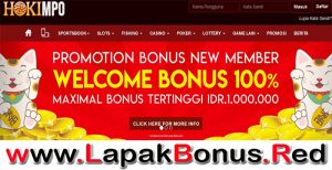 HOKIMPO – WELCOME BONUS DEPOSIT 100% SLOT GAMES MEMBER BARU