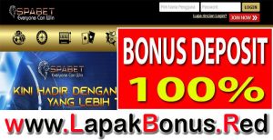 SPABET – WELCOME BONUS DEPOSIT 100% SLOT GAMES MEMBER BARU