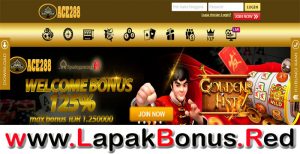 ACE288 – WELCOME BONUS DEPOSIT 125% SLOT GAMES MEMBER BARU