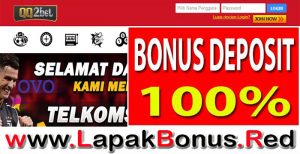 QQ2BET – WELCOME BONUS DEPOSIT 100% SLOT GAMES MEMBER BARU