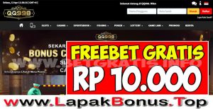 QQ998 – FREEBET GRATIS RP 10.000 TANPA DEPOSIT