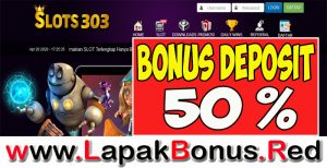 SLOTS303 – WELCOME BONUS DEPOSIT 50% MEMBER BARU SLOT GAMES