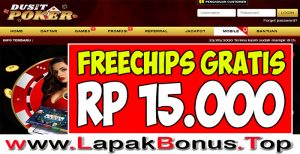 DUSITPOKER – FREECHIPS GRATIS RP 15.000 TANPA DEPOSIT