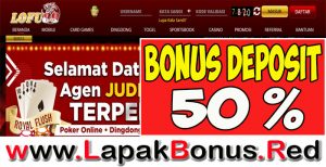 LOFU88 – WELCOME BONUS DEPOSIT 50% SPORTSBOOK MEMBER BARU