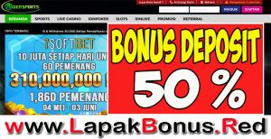 AGENSPORTS – WELCOME BONUS DEPOSIT 50% LIVE CASINO MEMBER BARU