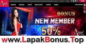 ANGELPOKER – WELCOME BONUS DEPOSIT 50% MEMBER BARU