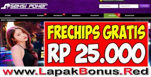 SEKSIPOKER – FREECHIPS GRATIS RP 25.000 TANPA DEPOSIT