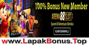 ARENA88SLOT – WELCOME BONUS DEPOSIT 100% SLOT GAMES MEMBER BARU