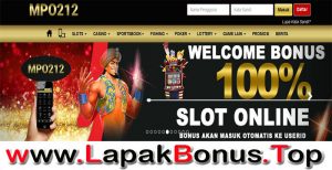 MPO212 – WELCOME BONUS DEPOSIT 100% SLOT GAMES MEMBER BARU