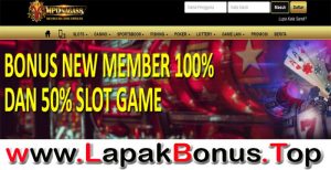 MPONAGA88 – WELCOME BONUS DEPOSIT 100% SLOT GAMES MEMBER BARU