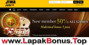 JIWAJUDI – WELCOME BONUS DEPOSIT 50% LIVE CASINO MEMBER BARU