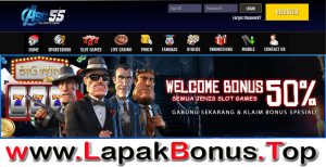 ASG55 – WELCOME BONUS DEPOSIT 50% SLOT GAMES MEMBER BARU