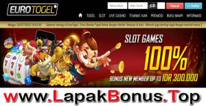 EUROTOGEL – WELCOME BONUS DEPOSIT 100% SLOT GAMES MEMBER BARU