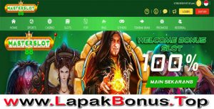 MASTERSLOT88 – WELCOME BONUS DEPOSIT 100% SLOT GAMES MEMBER BARU