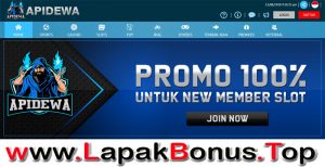 APIDEWA – WELCOME BONUS DEPOSIT 100% SLOT GAMES MEMBER BARU