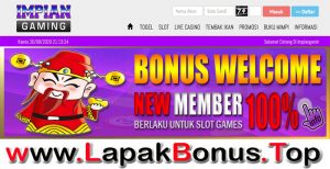 IMPIANGAMING – WELCOME BONUS DEPOSIT 100% SLOT GAMES