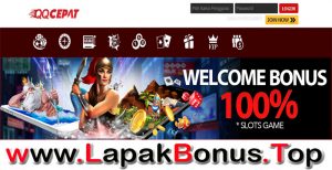 QQCEPAT – WELCOME BONUS DEPOSIT 100% SLOT GAMES MEMBER BARU