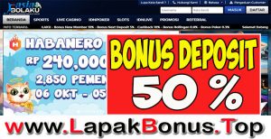 ASIABOLAKU – WELCOME BONUS DEPOSIT 50 % SPORTSBOOK MEMBER BARU