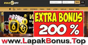 BRAVOMPO – EXTRA BONUS DEPOSIT 200% SLOT GAMES MEMBER BARU