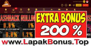 INDOBET – EXTRA BONUS DEPOSIT 200% SPORTSBOOK MEMBER BARU