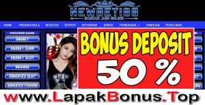 NEWBET188 – WELCOME BOUS DEPOSIT 50% SLOT GAMES MEMBER BARU