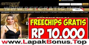 ARMANIPOKER – FREECHIPS GRATIS RP 10.000 TANPA DEPOSIT