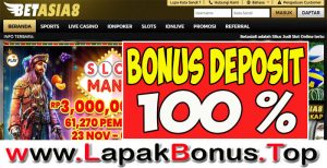 BETASIA8 – WELCOME BONUS DEPOSIT 100% SLOT GAMES MEMBER BARU