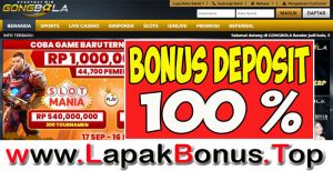 GONGBOLA – WELCOME BONUS DEPOSIT 100% SLOT GAMES MEMBER BARU