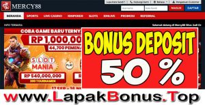 MERCY88 – WELCOME BONUS DEPOSIT 50% LIVE CASINO MEMBER BARU