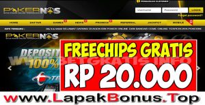 POKERNOS – FREECHIPS GRATIS RP 20.000 TANPA DEPOSIT