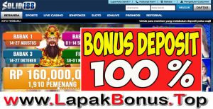 SOLID188 – WELCOME BONUS DEPOSIT 100% SLOT GAMES MEMBER BARU