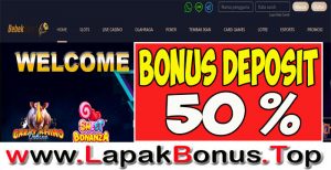 BEBEKSPORT – WELCOME BONUS DEPOSIT 50% LIVE CASINO MEMBER BARU