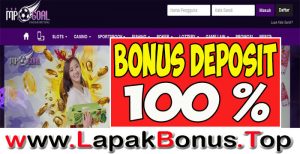 MPOGOAL – WELCOME BONUS DEPOSIT 100% SLOT GAMES MEMBER BARU