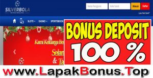 SILVERBOLA – WELCOME BONUS DEPOSIT 100% SLOT GAMES MEMBER BARU