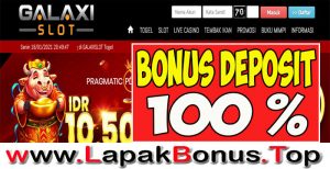 GALAXISLOT – WELCOME BONUS DEPOSIT 100% SLOT GAMES MEMBER BARU