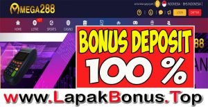 MEGA288 – WELCOME BONUS DEPOSIT 100% SLOT GAMES MEMBER BARU