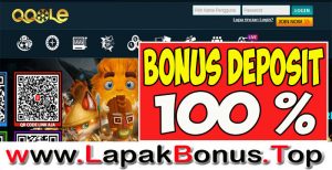 QQOLE – WELCOME BONUS DEPOSIT 100% SLOT GAMES MEMBER BARU