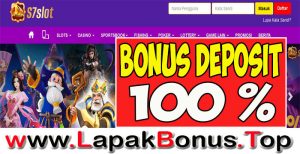 S7SLOT – WELCOME BONUS DEPOSIT 100% SLOT GAMES MEMBER BARU