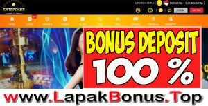 SATEPOKER – WELCOME BONUS DEPOSIT 100% SLOT GAMES MEMBER BARU