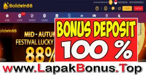 SOLIDWIN88 – WELCOME BONUS DEPOSIT 100% SLOT GAMES MEMBER BARU