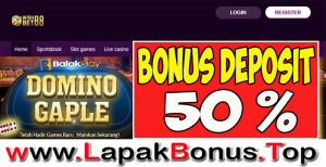 WISHBET88 – WELCOME BONUS DEPOSIT 50% SLOT GAMES MEMBER BARU