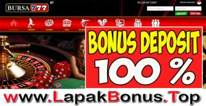 BURSA777 – WELCOME BONUS DEPOSIT 100% SLOT GAMES MEMBER BARU