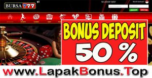 BURSA777 – WELCOME BONUS DEPOSIT 50% SPORTSBOOK MEMBER BARU