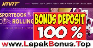 JITU77 – WELCOME BONUS DEPOSIT 100% PERMAINAN SLOT GAMES MEMBER BARU