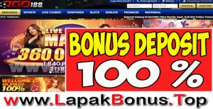 RGO188 – WELCOME BONUS DEPOSIT 100% SLOT GAMES MEMBER BARU